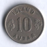Монета 10 эйре. 1946 год, Исландия.