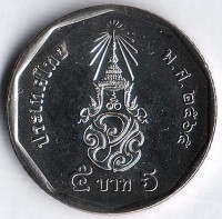 Монета 5 батов. 2022 год, Таиланд. Монета 5 батов. 2022 год, Таиланд.