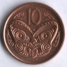 Монета 10 центов. 2006 год, Новая Зеландия.