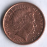 Монета 10 центов. 2006 год, Новая Зеландия.