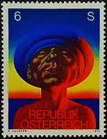 Марка почтовая. «Адам» - Рудольф Хауснер. 1978 год, Австрия.