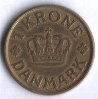 Монета 1 крона. 1941 год, Дания. N;GJ.