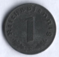Монета 1 рейхспфенниг. 1942 год (E), Третий Рейх.