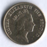 Монета 10 центов. 1992 год, Гонконг.