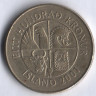 Монета 100 крон. 2001 год, Исландия.