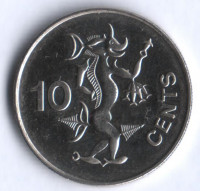 10 центов. 1996 год, Соломоновы острова.