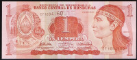 Банкнота 1 лемпира. 2010 год, Гондурас.