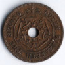Монета 1/2 пенни. 1954 год, Южная Родезия.