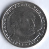 5 марок. 1982 год (D), ФРГ. 150 лет со дня смерти Йоганна Вольфганга фон Гёте.