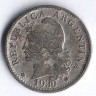 Монета 5 сентаво. 1930 год, Аргентина. 