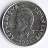 Монета 10 франков. 2007 год, Новая Каледония.
