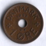 Монета 1 эре. 1928 год, Дания. N;GJ.
