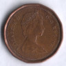 Монета 1 цент. 1988 год, Канада.