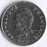 Монета 50 франков. 2014 год, Новая Каледония.