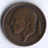 Монета 50 сантимов. 1977 год, Бельгия (Belgique).