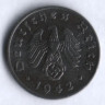 Монета 1 рейхспфенниг. 1942 год (F), Третий Рейх.