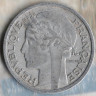 Монета 2 франка. 1949(B) год, Франция.