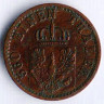 Монета 1 пфенниг. 1866(А) год, Пруссия.
