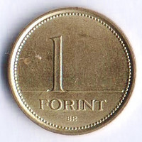 Монета 1 форинт. 2005 год, Венгрия.