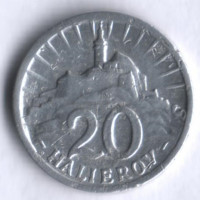 20 геллеров. 1943 год, Словакия.