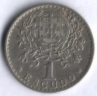 Монета 1 эскудо. 1964 год, Португалия.