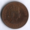 Монета 1 цент. 1964 год, Британские Карибские Территории.