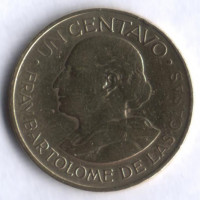Монета 1 сентаво. 1958 год, Гватемала.