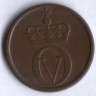 Монета 2 эре. 1961 год, Норвегия.