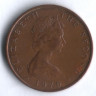 Монета 1 пенни. 1976 год, Остров Мэн.