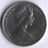Монета 20 центов. 1976 год, Новая Зеландия.