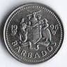 Монета 10 центов. 1996 год, Барбадос.