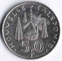 Монета 50 франков. 2016 год, Новая Каледония.