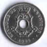 Монета 5 сантимов. 1903 год, Бельгия (Belgique).