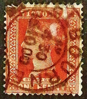 Почтовая марка (1 p.). "Королева Виктория". 1899 год, Виктория.