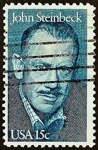 Почтовая марка. "Джон Стейнбек". 1979 год, США.