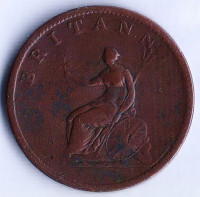 Монета 1/2 пенни. 1806 год, Великобритания.