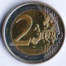Монета 2 евро. 2013(Fl) год, Финляндия. Франс Эмиль Силланпяя.