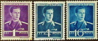 Набор марок (3 шт.). "Король Михай I". 1942-1944 годы, Румыния.