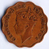 Монета 1 пиастр. 1945 год, Кипр.