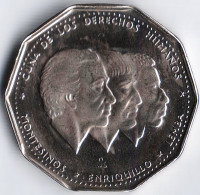 Монета 1 песо. 1984(Mo) год, Доминиканская Республика.