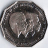 Монета 1 песо. 1984(Mo) год, Доминиканская Республика.