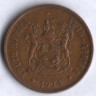2 цента. 1974 год, ЮАР.
