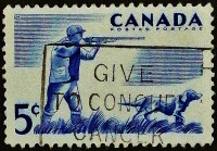 Почтовая марка (5 c.). "Отдых на природе". 1957 год, Канада. Почтовая марка (5 c.). "Отдых на природе". 1957 год, Канада.