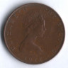Монета 1 пенни. 1977 год, Остров Мэн.