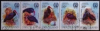 Набор почтовых марок (5 шт.). "Охрана дикой природы, Лысый ибис". 1984 год, Свазиленд.