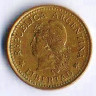 Монета 10 сентаво. 1973 год, Аргентина.