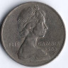 Монета 2 шиллинга. 1966 год, Гамбия (колония Великобритании).