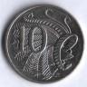 Монета 10 центов. 2010 год, Австралия.