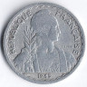 Монета 20 сантимов. 1945 год, Французский Индокитай.