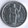 Монета 1 франк. 1988 год, Новая Каледония.